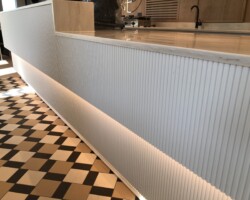 Office breakout restaurant counter