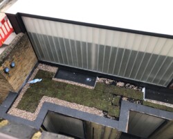 Green roof and facade detail